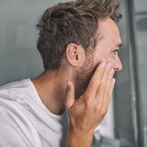 gezichtsverzorging mannen droge huid